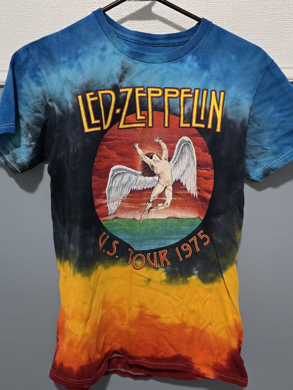 Led Zeppelin Tie-Dye Tour T-Shirt — Blue, Black, Yellow, Orange, Red